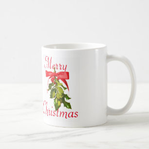 Merry Christmas mistletoe Coffee Mug