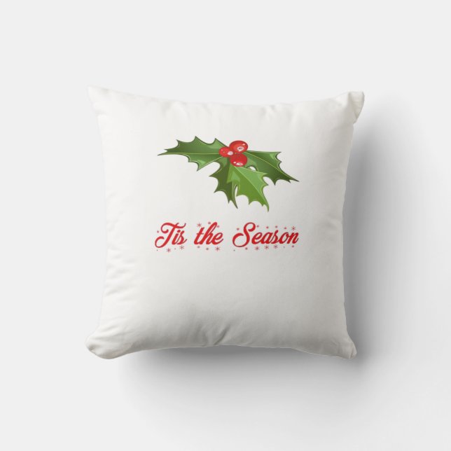 Merry Christmas Mistletoe Cushion (Front)