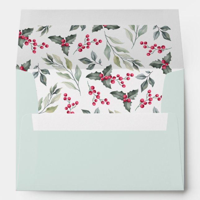 Merry Christmas Mistletoe Envelope (Back (Bottom))