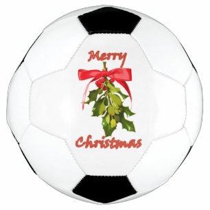 Merry Christmas mistletoe Football