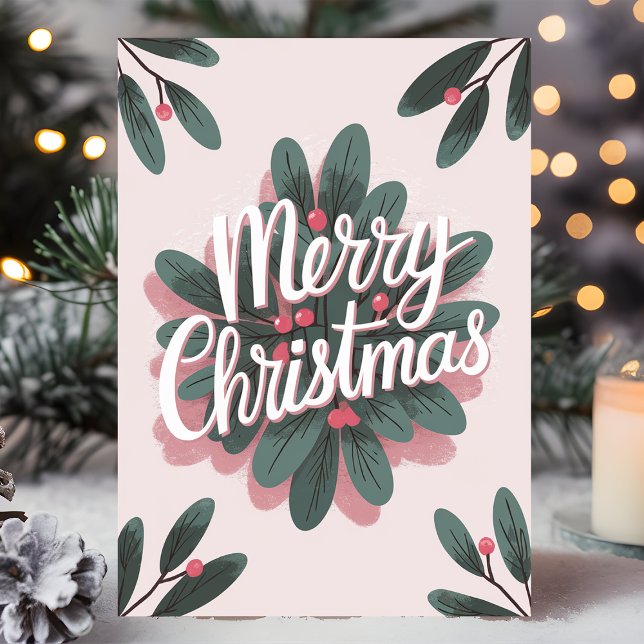 Merry Christmas Mistletoe Holiday Card (Creator Uploaded)