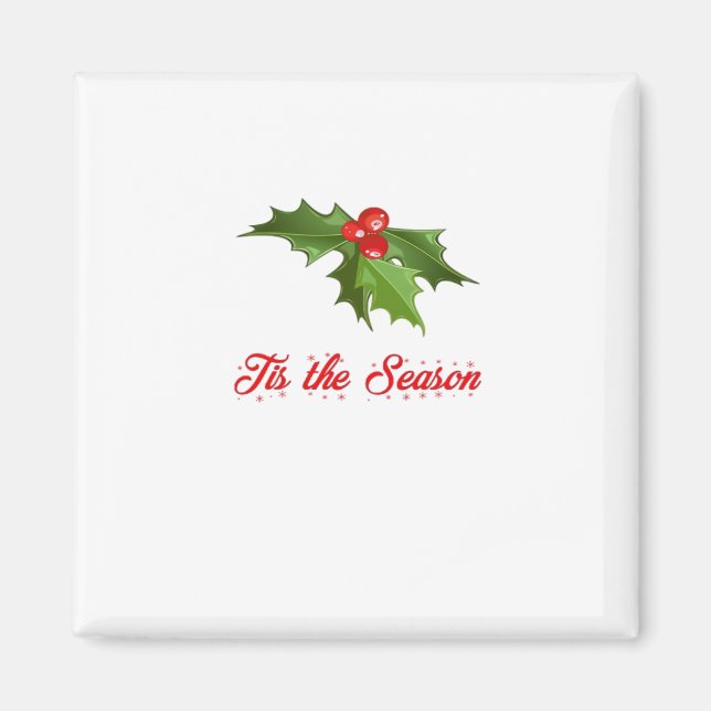 Merry Christmas Mistletoe Magnet (Front)