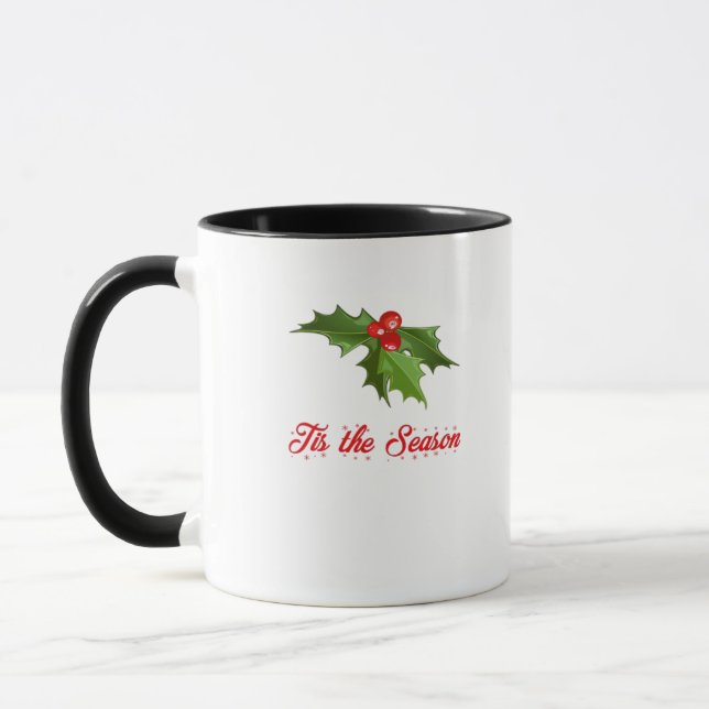 Merry Christmas Mistletoe Mug (Left)