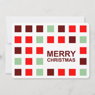 merry christmas (mod squares) invitation