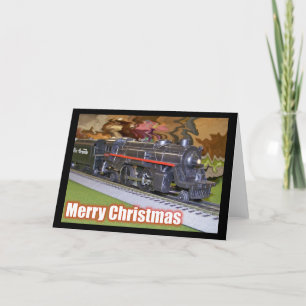 Merry Christmas Model Train Card