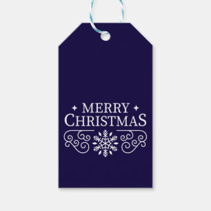 Merry Christmas Modern Customisable Gift Tags