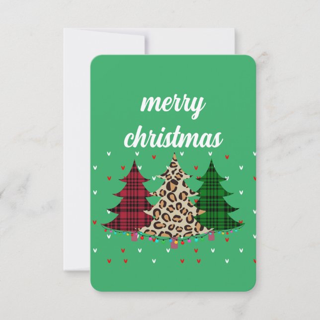 Merry Christmas Modern & Elegant  Invitation (Front)