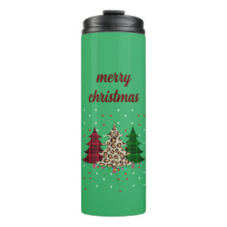 Merry Christmas Modern & Elegant  Thermal Tumbler