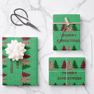Merry Christmas Modern & Elegant Wrapping Paper Sheet
