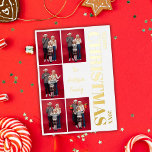 Merry Christmas Modern Family 5 Photo Collage Gold Foil Holiday Card<br><div class="desc">Celebrate the magic of the season with our Merry Christmas Modern Family 5 Photo Collage Gold Foil Holiday Card. This elegant, modern design is thoughtfully crafted to bring your cherished memories to life in a stunning five-photo layout. Featuring a sleek, minimalist aesthetic with delicate foil accents, this card radiates warmth...</div>