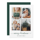 Merry Christmas | Modern Four Photo Collage