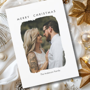 Merry Christmas! Modern, minimal Flat Holiday Card