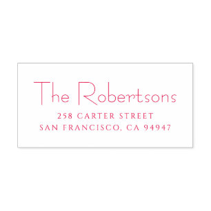 Merry Christmas Modern Minimalist Personalised Self-inking Stamp