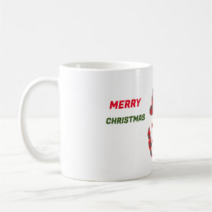Merry Christmas modern plaid mug
