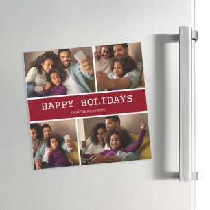 Merry Christmas Modern Simple Family Photo