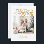 Merry Christmas!   Modern, simple photo  Holiday Card<br><div class="desc">Customer specific "Merry Christmas" photo holiday card. Modern & simple for paper and digital lovers in print and download.</div>