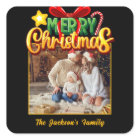 Merry Christmas modern simple photo Holiday