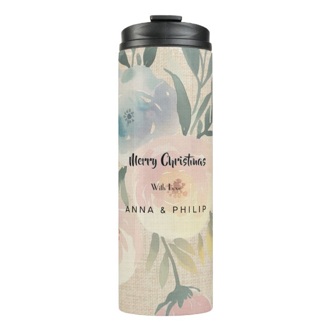 Merry christmas  modern Thermal Tumbler (Front)