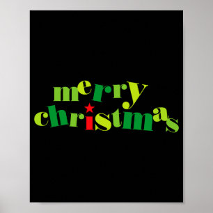 Merry Christmas Modern Tygraphy _1  Poster