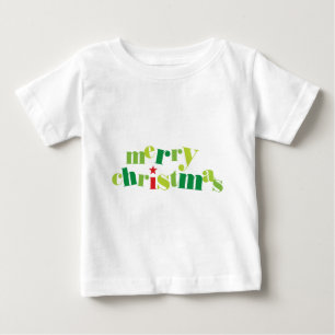 merry christmas modern typography baby T-Shirt
