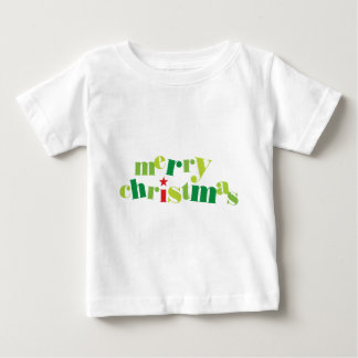 merry christmas modern typography baby T-Shirt