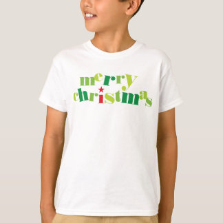 merry christmas modern typography T-Shirt