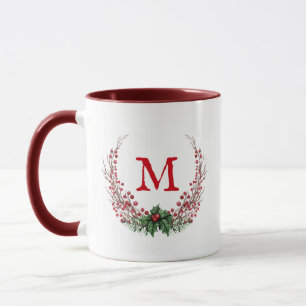 Merry Christmas Monogram  Mug