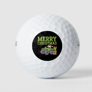 Merry Christmas Monster Truck Toddler Boys Xmas  Golf Balls