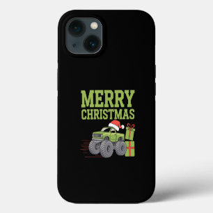 Merry Christmas Monster Truck Toddler Boys Xmas iPhone 13 Case