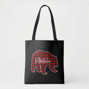 Merry Christmas Montana Style Xmas Tote Bag