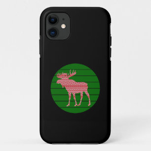 MERRY CHRISTMAS MOOSE DEER iPhone 11 CASE