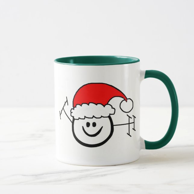 Merry Christmas Morse Code Happy Ham Mug (Right)
