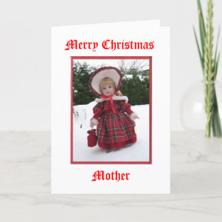 Merry Christmas Mother Holiday Card