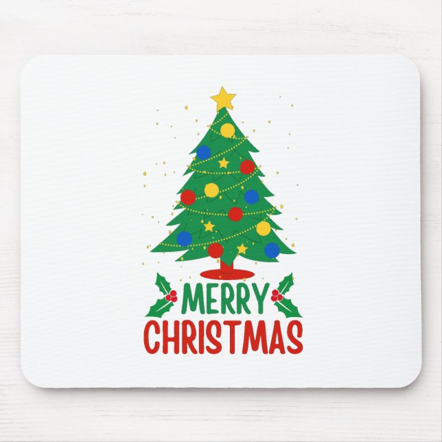 Merry Christmas Mouse Mat (Front)
