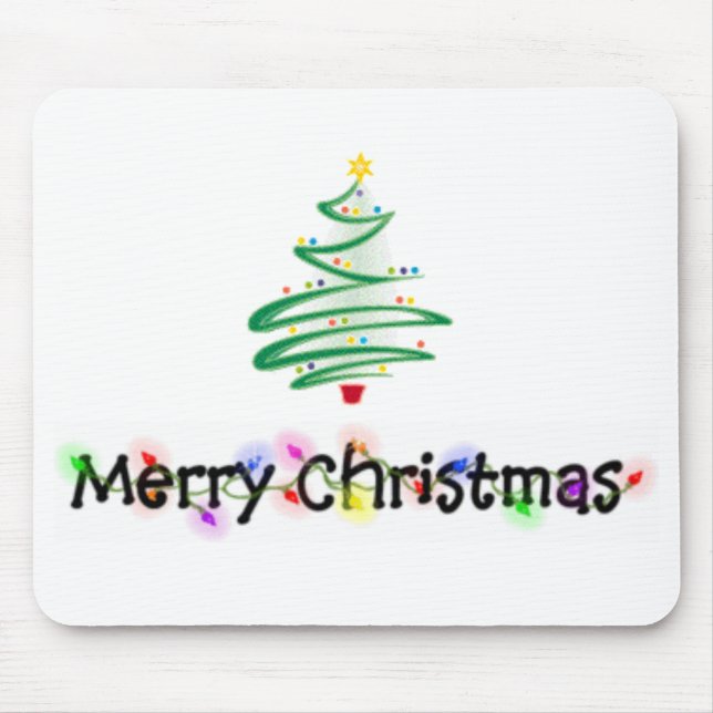 Merry Christmas Mouse Mat (Front)
