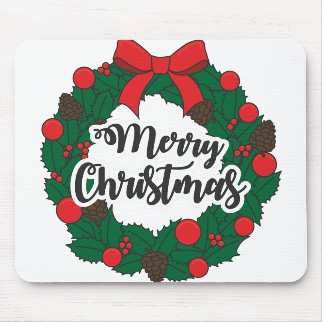 Merry christmas mouse mat (Front)