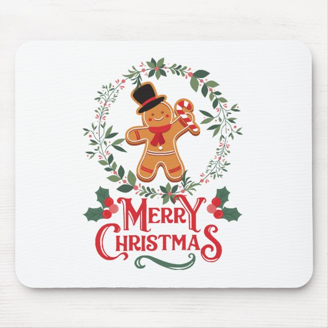 Merry Christmas Mouse Mat (Front)