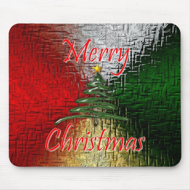 Merry Christmas Mouse Mat (Front)