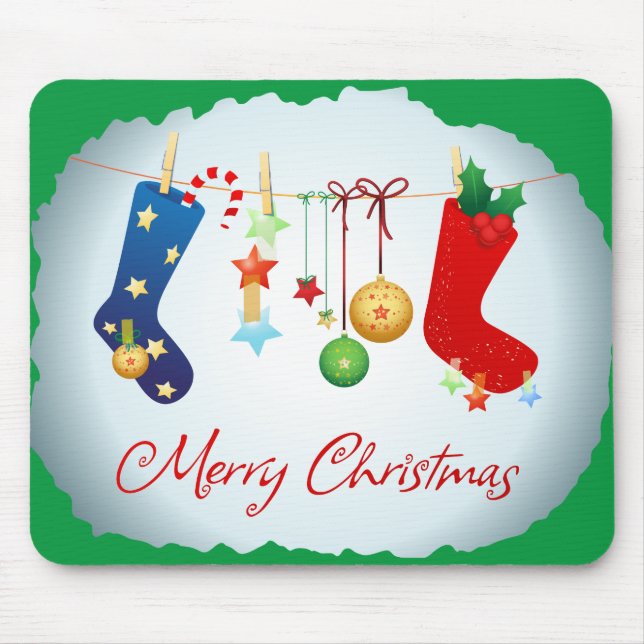 Merry Christmas  Mouse Mat (Front)