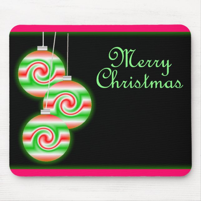 Merry Christmas Mouse Mat (Front)