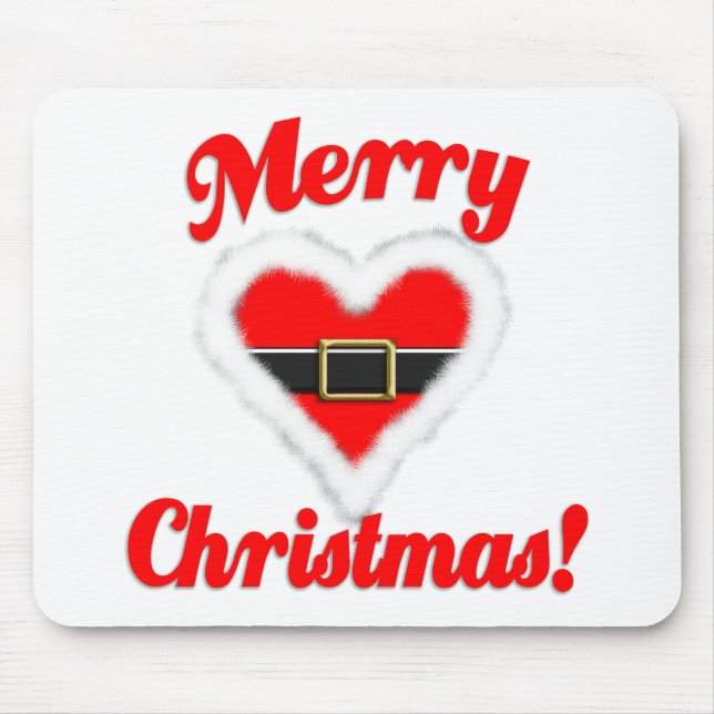 Merry Christmas Mouse Mat (Front)