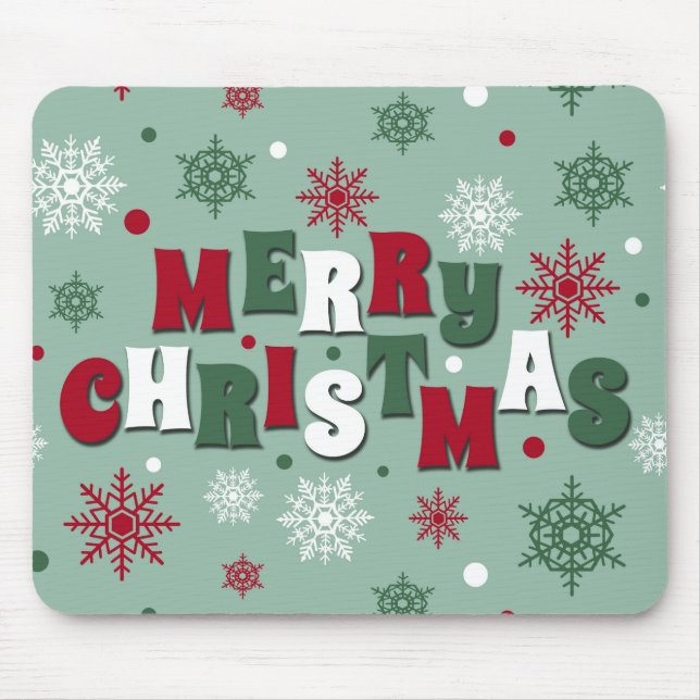Merry Christmas Mouse Mat (Front)