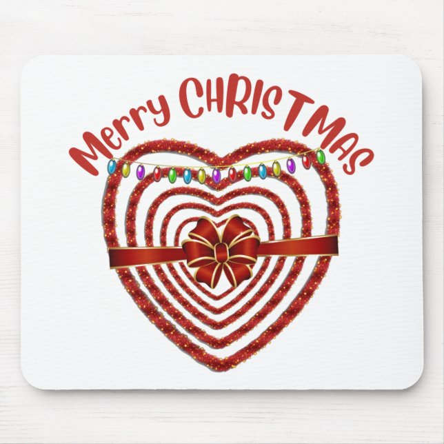 MERRY CHRISTMAS MOUSE MAT (Front)