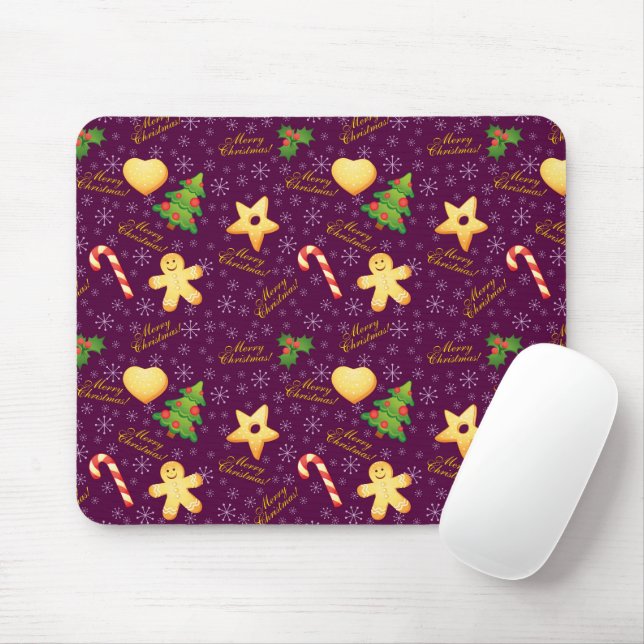 Merry Christmas Mouse Pad (With Mouse)