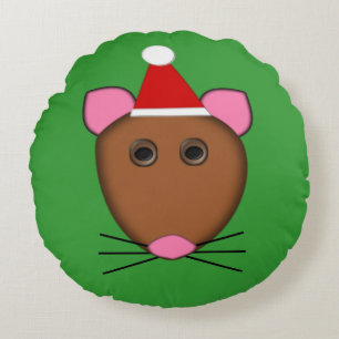 Merry Christmas Mouse Pillow