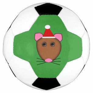 Merry Christmas Mouse Soccer Ball