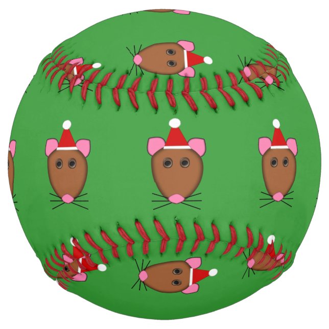 Merry Christmas Mouse Softball (Front)