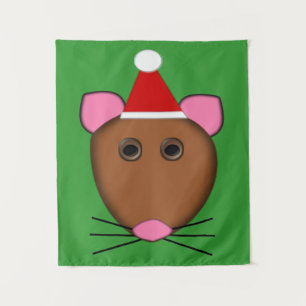 Merry Christmas Mouse Tapestry