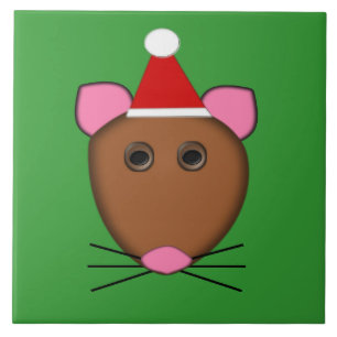 Merry Christmas Mouse Tile