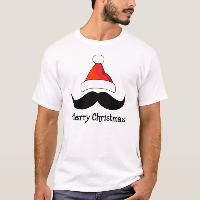 Merry christmas moustache T-Shirt (Front)